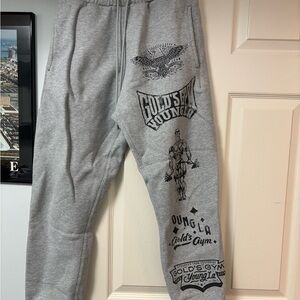 YoungLA Gray Graphic Joggers